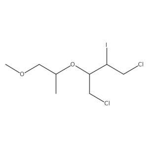 1,4-Dichloro-2-iodo-3-[(1-methoxypropan-2-yl)oxy]butane结构式
