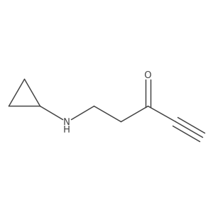 5-(Cyclopropylamino)pent-1-yn-3-one结构式