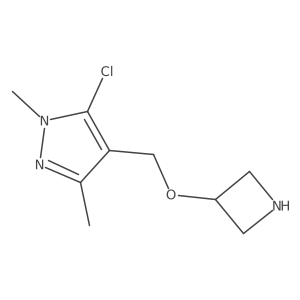 4-[(azetidin-3-yloxy)methyl]-5-chloro-1,3-dimethyl-1H-pyrazole Structure