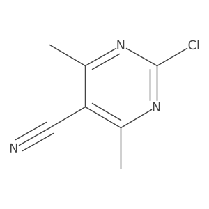 2-Chloro-4,6-dimethylpyrimidine-5-carbonitrile Structure