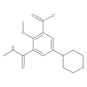 2-Methoxy-N-methyl-5-morpholino-3-nitrobenzamide Structure