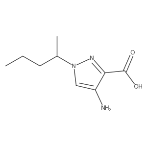 4-amino-1-(pentan-2-yl)-1H-pyrazole-3-carboxylic acid Structure