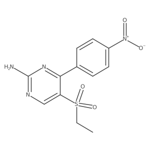 5-(Ethylsulfonyl)-4-(4-nitrophenyl)pyrimidin-2-amine Structure