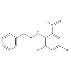 5-Bromo-3-nitro-2-(2-phenylethylamino)phenol Structure