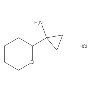 1-(Tetrahydro-2h-pyran-2-yl)cyclopropanamine hydrochloride Structure