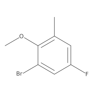 1-Bromo-5-fluoro-2-methoxy-3-methylbenzene Structure