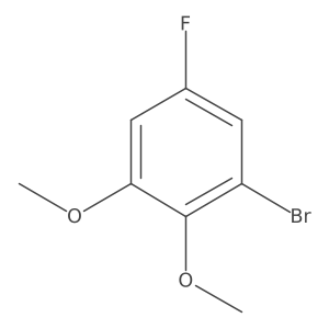 1-Bromo-2,3-dimethoxy-5-fluorobenzene结构式