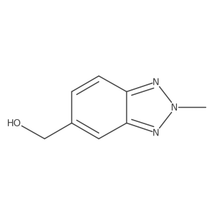 (2-Methyl-2H-benzo[d][1,2,3]triazol-5-yl)methanol结构式