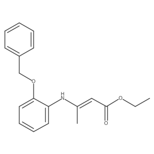 Ethyl 3-[[2-(phenylmethoxy)phenyl]amino]-2-butenoate Structure