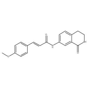 (E)-3-(4-(methylthio)phenyl)-N-(1-oxo-1,2,3,4-tetrahydroisoquinolin-7-yl)acrylamide Structure