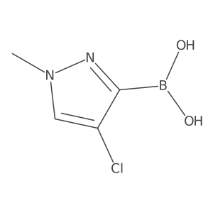 (4-Chloro-1-methyl-1H-pyrazol-3-yl)boronic acid Structure