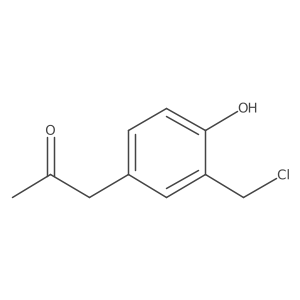 1-(3-(Chloromethyl)-4-hydroxyphenyl)propan-2-one结构式