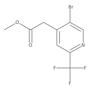 Methyl 2-[5-bromo-2-(trifluoromethyl)pyridin-4-yl]acetate Structure