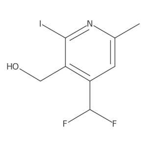 (4-(Difluoromethyl)-2-iodo-6-methylpyridin-3-yl)methanol Structure