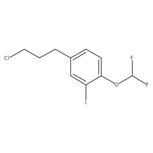 1-(3-Chloropropyl)-4-(difluoromethoxy)-3-iodobenzene结构式