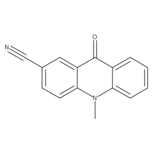 9,10-Dihydro-10-methyl-9-oxo-2-acridinecarbonitrile结构式