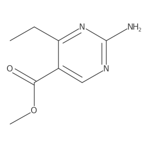 Methyl 2-amino-4-ethylpyrimidine-5-carboxylate结构式