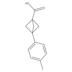 3-(p-Tolyl)bicyclo[1.1.1]pentane-1-carboxylic acid结构式