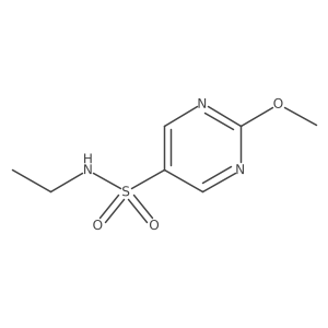 N-ethyl-2-methoxypyrimidine-5-sulfonamide结构式