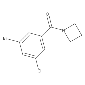 1-(3-Bromo-5-chlorobenzoyl)azetidine结构式