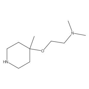 Dimethyl({2-[(4-methylpiperidin-4-yl)oxy]ethyl})amine Structure