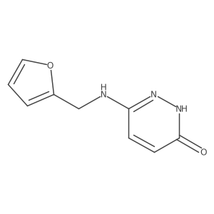 6-((Furan-2-ylmethyl)amino)pyridazin-3-ol结构式