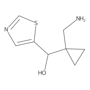 [1-(Aminomethyl)cyclopropyl](1,3-thiazol-5-yl)methanol结构式