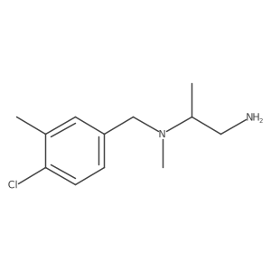 (1-Aminopropan-2-yl)[(4-chloro-3-methylphenyl)methyl]methylamine结构式