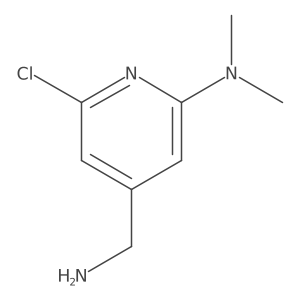 4-(Aminomethyl)-6-chloro-N,N-dimethylpyridin-2-amine Structure