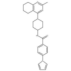 N-(1-(2-methyl-5,6,7,8-tetrahydroquinazolin-4-yl)piperidin-4-yl)-4-(1H-pyrrol-1-yl)benzamide Structure