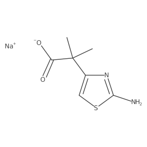 Sodium 2-(2-amino-1,3-thiazol-4-yl)-2-methylpropanoate Structure