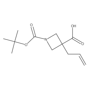 3-Allyl-1-(tert-butoxycarbonyl)azetidine-3-carboxylic acid Structure