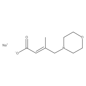 Sodium 3-methyl-4-(morpholin-4-yl)but-2-enoate结构式
