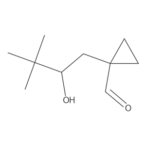 1-(2-Hydroxy-3,3-dimethylbutyl)cyclopropane-1-carbaldehyde Structure