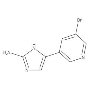5-(5-bromopyridin-3-yl)-1H-imidazol-2-amine结构式