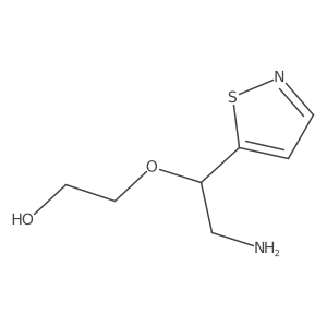 2-[2-Amino-1-(1,2-thiazol-5-yl)ethoxy]ethan-1-ol结构式