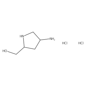 ((2R,4S)-4-Aminopyrrolidin-2-YL)methanol 2hcl结构式