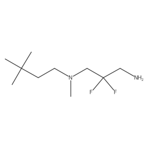 (3-Amino-2,2-difluoropropyl)(3,3-dimethylbutyl)methylamine Structure