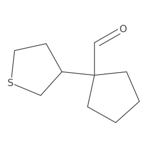 1-(Thiolan-3-yl)cyclopentane-1-carbaldehyde Structure
