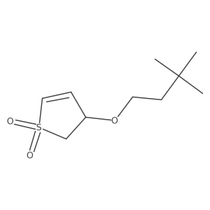 3-(3,3-Dimethylbutoxy)-2,3-dihydro-1lambda6-thiophene-1,1-dione结构式
