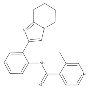3-fluoro-N-(2-{5H,6H,7H,8H-imidazo[1,2-a]pyridin-2-yl}phenyl)pyridine-4-carboxamide结构式