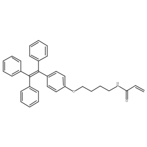 N-(4-(4-(1,2,2-triphenylvinyl)phenoxy)butyl)acrylamide结构式