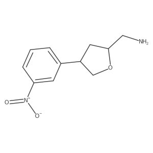 ((2S,4R)-4-(3-Nitrophenyl)tetrahydrofuran-2-yl)methanamine Structure