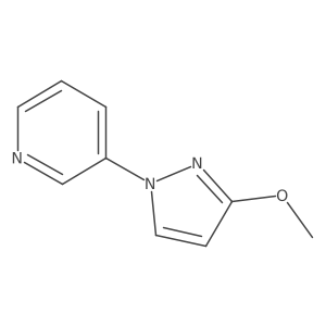 3-(3-Methoxy-1H-pyrazol-1-yl)pyridine结构式