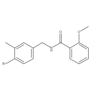 N-[(4-Bromo-3-methyl-phenyl)methyl]-2-methoxy-benzamide结构式