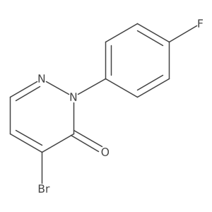 4-Bromo-2-(4-fluorophenyl)pyridazin-3(2H)-one Structure