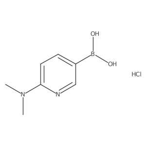 (6-(Dimethylamino)pyridin-3-yl)boronic acid hydrochloride Structure