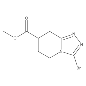 Methyl 3-bromo-5,6,7,8-tetrahydro-[1,2,4]triazolo[4,3-a]pyridine-7-carboxylate Structure