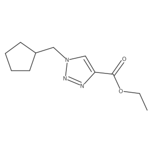 ethyl 1-(cyclopentylmethyl)-1H-1,2,3-triazole-4-carboxylate结构式
