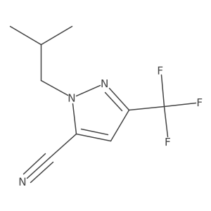 1-isobutyl-3-(trifluoromethyl)-1H-pyrazole-5-carbonitrile Structure